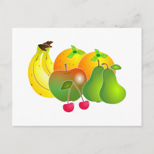 Obst Postkarte