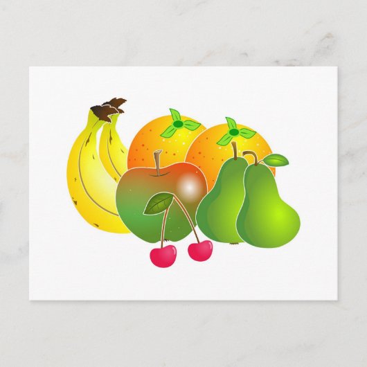 Obst Postkarte (Vorderseite)
