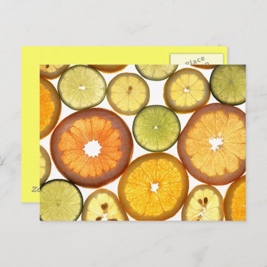OBST POSTKARTE (Vorne/Hinten)