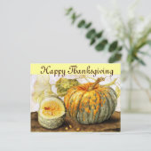 OBST/PUMPKINS DER SAISON FEIERTAGSPOSTKARTE (Stehend Vorderseite)