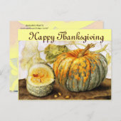 OBST/PUMPKINS DER SAISON FEIERTAGSPOSTKARTE (Vorne/Hinten)