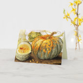 OBST/PUMPKINS DER SAISON KARTE (Gelbe Blume)