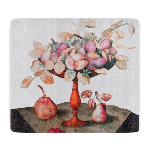 OBST/PUNKTE, PEARS UND KERRIEN DER SAISON SCHNEIDEBRETT (Vorderseite)