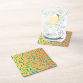 Obst Rechteckiger Pappuntersetzer (Vor Ort)