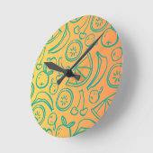 Obst Runde Wanduhr (Winkel)