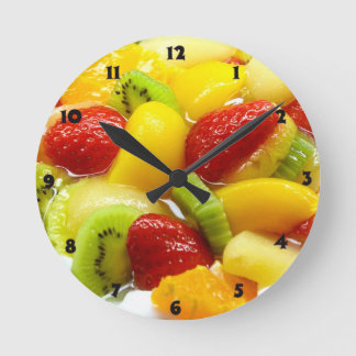 Obst Runde Wanduhr