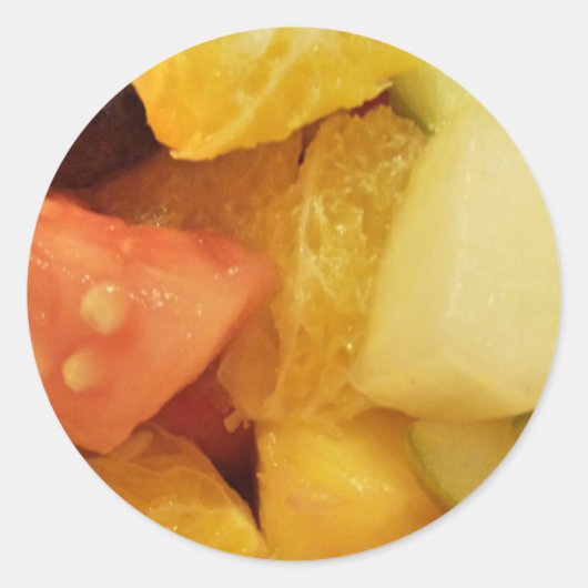 Obst Runder Aufkleber (Vorderseite)