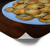Obst-Scones auf Holz Poster (Ecke)