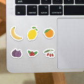 Obst Set Stickers Aufkleber