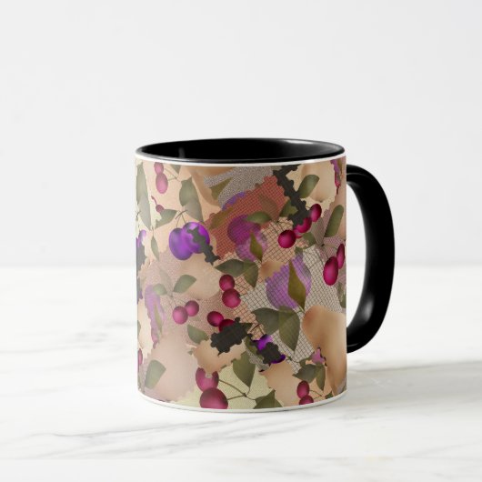 Obst, Tasse aus Patchwork (VorderseiteRechts)