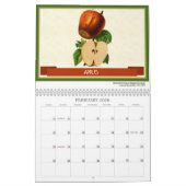 Obst und Beeren Vintag Botanisch 2026 Kalender (Feb 2026)