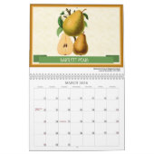 Obst und Beeren Vintag Botanisch 2026 Kalender (Mär 2026)