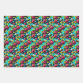 Obst und Bienen Wassermelonen Zitronen und Rasberr Geschenkpapier Set (Vorderseite 3)