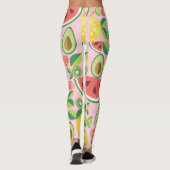 Obst- und Blätter Leggings (Rückseite)