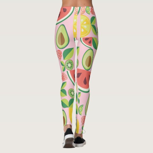 Obst- und Blätter Leggings (Rückseite)