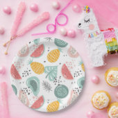 Obst und Blattwerk Pappteller (Party)