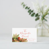 Obst und Blume Bouquet Visitenkarte (Stehend Vorderseite)