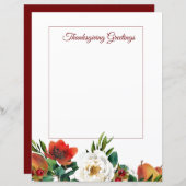 Obst und Blume Erntedank Geschirr (Vorne/Hinten)