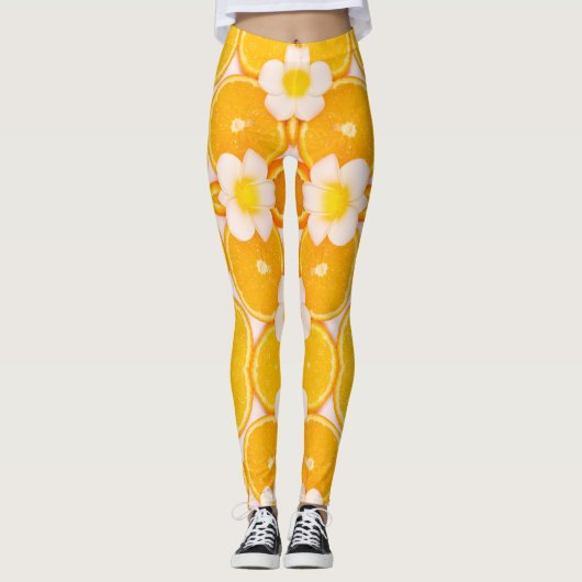 Obst und Blume Moderne Moderne Leggings (Vorderseite)
