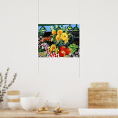 Obst und Blume Poster (Küche)