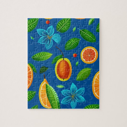Obst und Blume Puzzle (Vertikal)