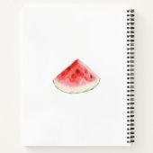 Obst und Blume Wasserfarben-Rezept-Notebook Notizblock (Rückseite)