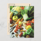 Obst und Gemüse, Alle Arten von Gemüse Postkarte (Vorne/Hinten)