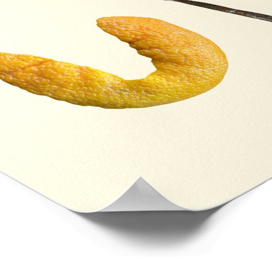 Obst und Gemüse Alphabet Kunst - Gesunde Lebensmit Poster (Ecke)