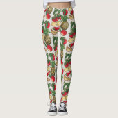 Obst und Gemüse Appliqué Leggings (Vorderseite)