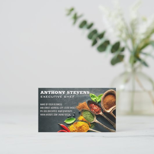 Obst und Gemüse auf der Visitenkarte (Stehend Vorderseite)