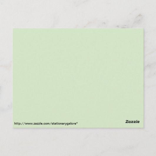 Obst und Gemüse auf Postkarte (Rückseite)