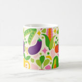 Obst und Gemüse aus roten Monogramm Kaffeetasse (Mittel)