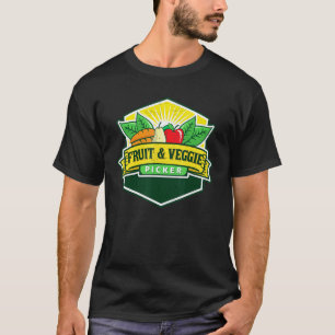 Obst- und Gemüse-Auswahl Obstbauer Veganer T-Shirt