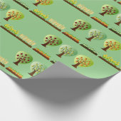 Obst- und Gemüse Bauernhof Geschenkpapier (Ecke)