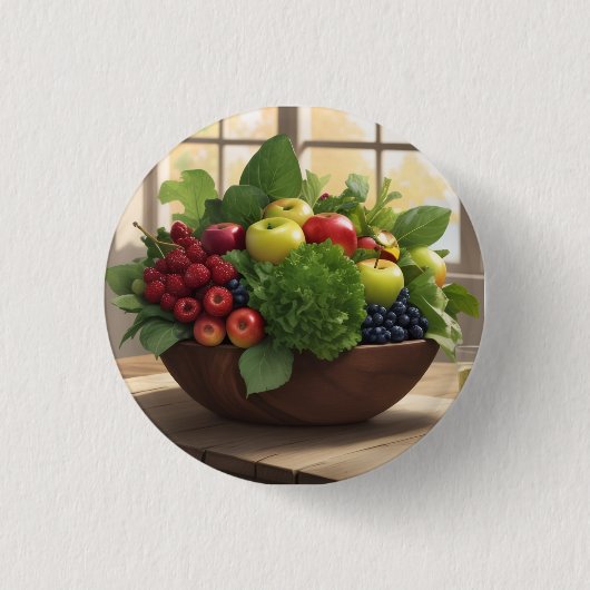 Obst und Gemüse Button (Vorderseite)