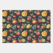 Obst und Gemüse Chalk Zeichnend Speisegeschenk Geschenkpapier Set (Vorderseite)