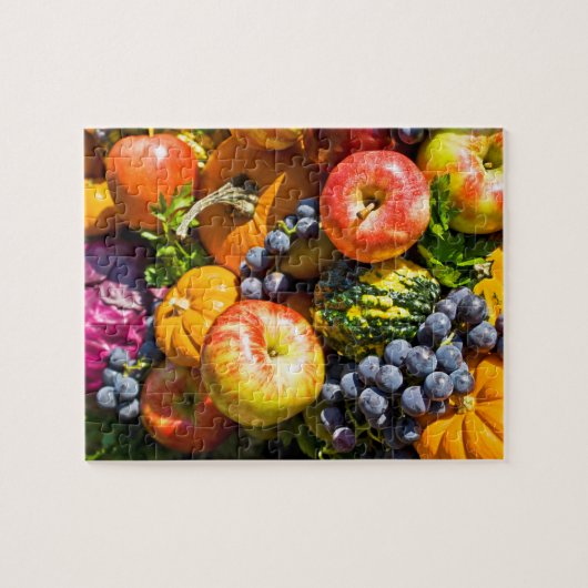 Obst und Gemüse der Schokolade Puzzle (Horizontal)