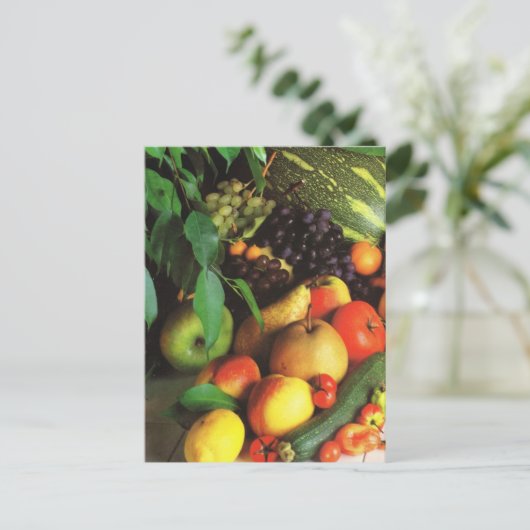 Obst und Gemüse, Eigenernte Postkarte (Stehend Vorderseite)