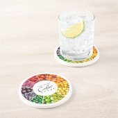 Obst- und Gemüse Farbrad (12 Farben) Getränkeuntersetzer (Seite)