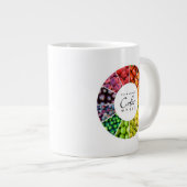 Obst- und Gemüse Farbrad (12 Farben) Jumbo-Tasse (Vorderseite Rechts)