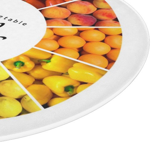 Obst- und Gemüse Farbrad (12 Farben) Schneidebrett (Ecke)