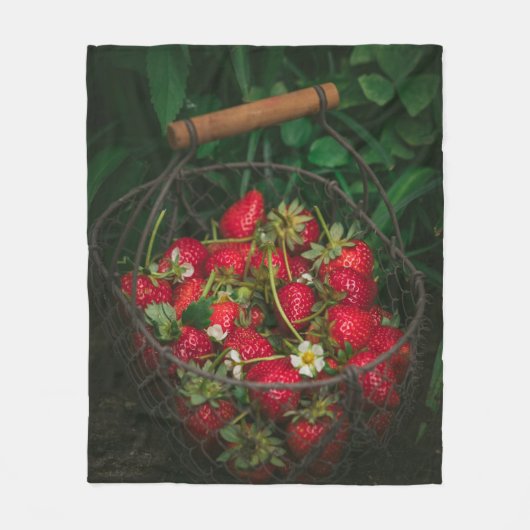 Obst und Gemüse Fleecedecke (Vorderseite)