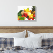 Obst und Gemüse gepackte Canvas Kunst Leinwanddruck (Insitu (Schlafzimmer))