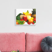 Obst und Gemüse gepackte Canvas Kunst Leinwanddruck (Insitu (Wohnzimmer))