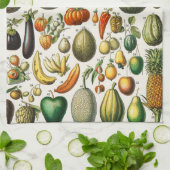 Obst und Gemüse Geschirrtuch (Gefaltet)