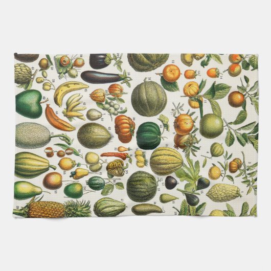 Obst und Gemüse Geschirrtuch (Horizontal)