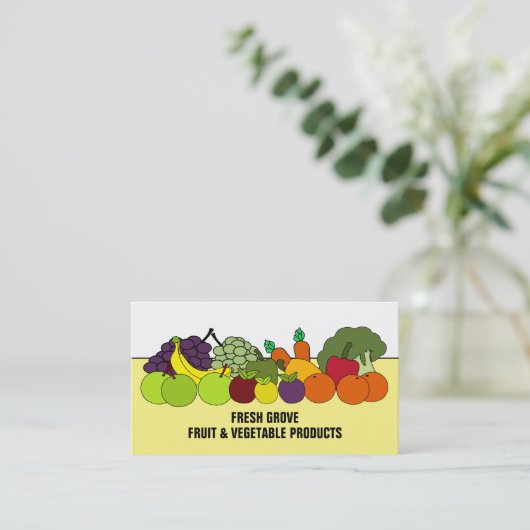 Obst und Gemüse, Greengroceres, Visitenkarte (Stehend Vorderseite)