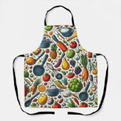 Obst und Gemüse in der Küche. Schürze (Vorderseite)