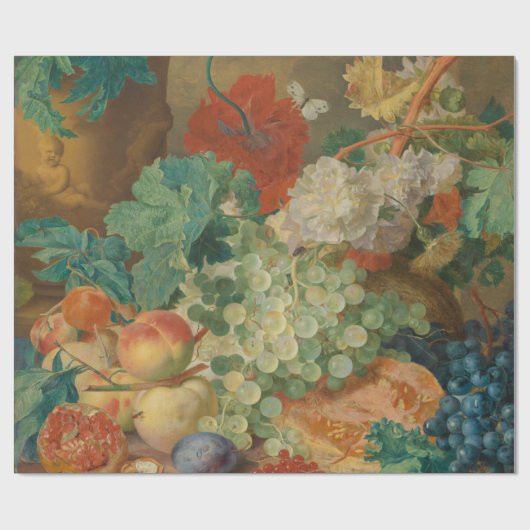 Obst und Gemüse in Farbe Geschenkpapier (Flach)