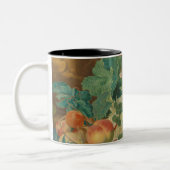 Obst und Gemüse in Farbe Zweifarbige Tasse (Links)
